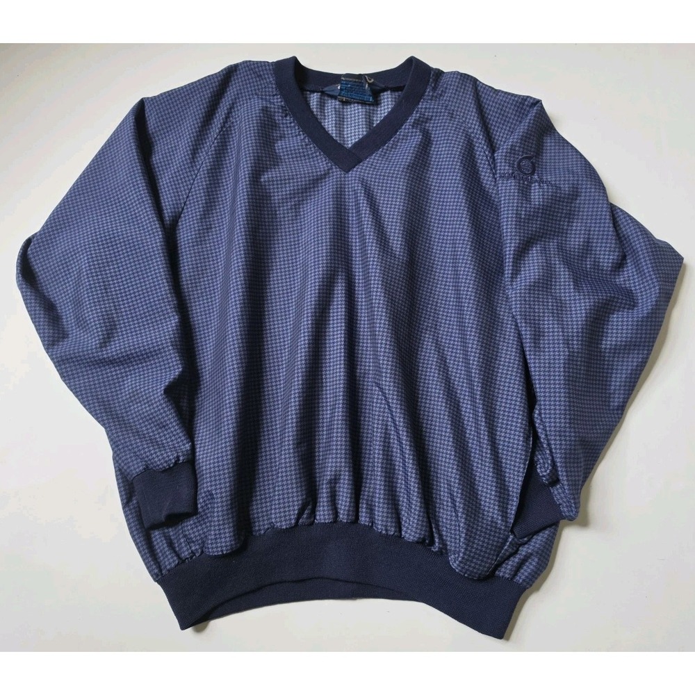 Sunderland of Scotland Windbreaker (Sweater Style) Pullover Size: XL - Blue Golf
